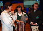 Karl Pirsch und Marianne Pirsch im Gespräch mit Vorstandsdirektorin Dr. Herta Stockbauer © BMLFUW Karl Pirsch und Marianne Pirsch im Gespräch mit Vorstandsdirektorin Dr. Herta Stockbauer © BMLFUW