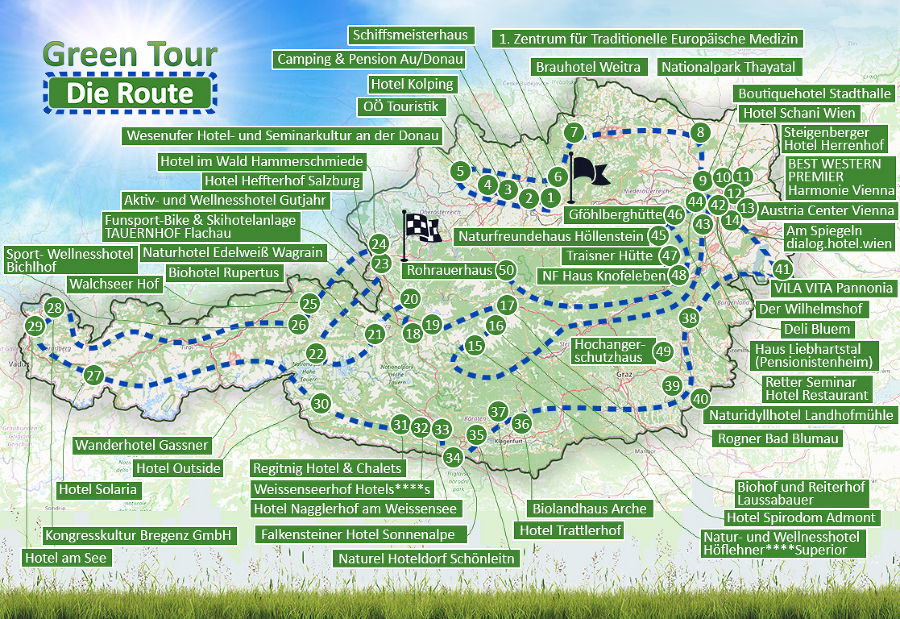 Green Tours - Route