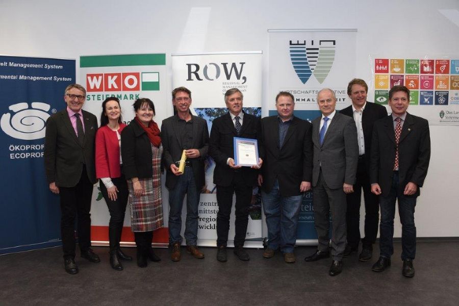 ÖKOPROFIT 2018 Auszeichnung in der WKO Regionalstelle Murtal